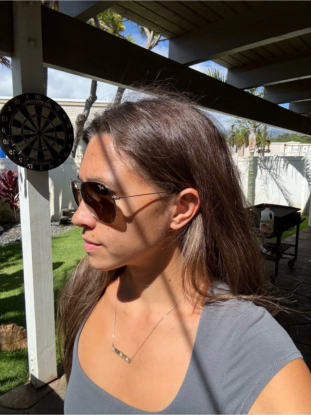 Maui Jims Aviator Sunglasses - Gold Frame with Gradient Brown Lenses